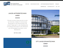 Tablet Screenshot of jakob-gruppe.de